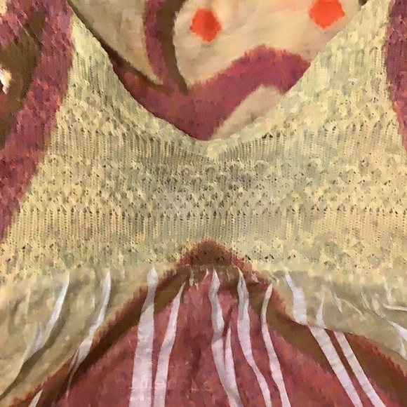 Knitted Trim Size Small Sublimation Tank Top. New No Tags - Picture 4 of 4